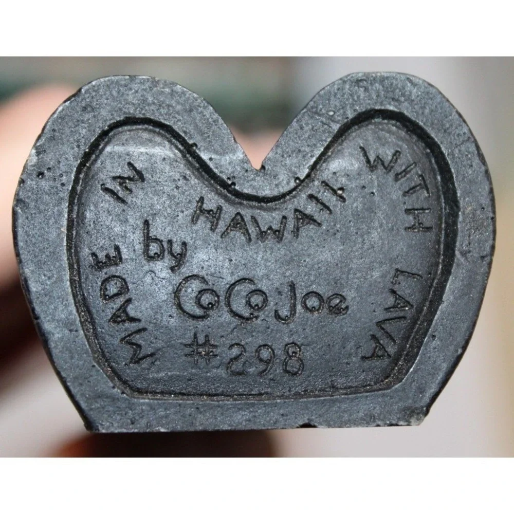 vintage Coco Joe black lava Tiki bottle opener Made in Hawaii #298